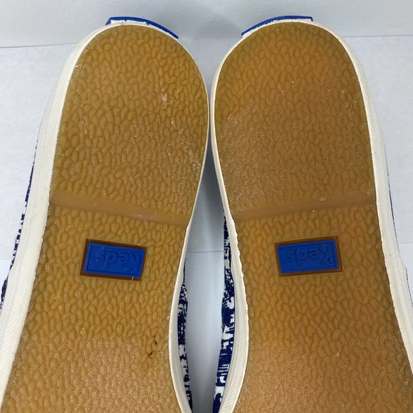 Keds Women's 9.5 Blue White Champion Ikat Oxford Tennis Shoes - Picture 9 of 9